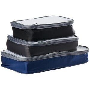 NWT Travelon of 3 Packing Organizers Pouches 44021-080 Cool Tones Gray One Size
